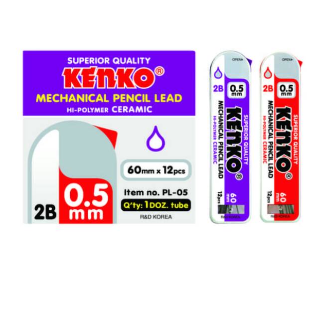 

Isi Pensil Mekanik (mechanical pencil lead) kenko 0,5