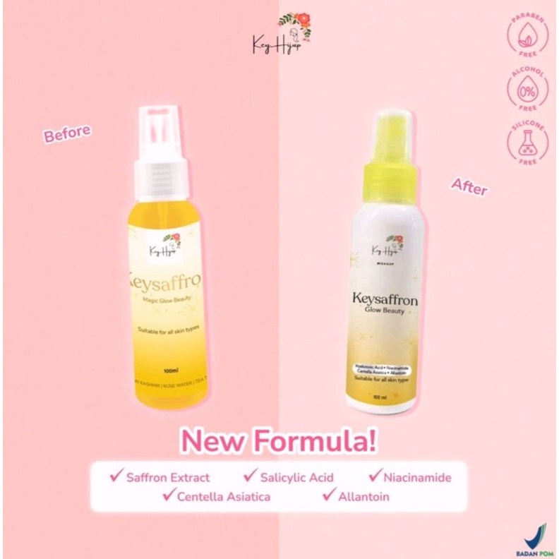 [ COD ] KeySaffron Facemist glow beauty