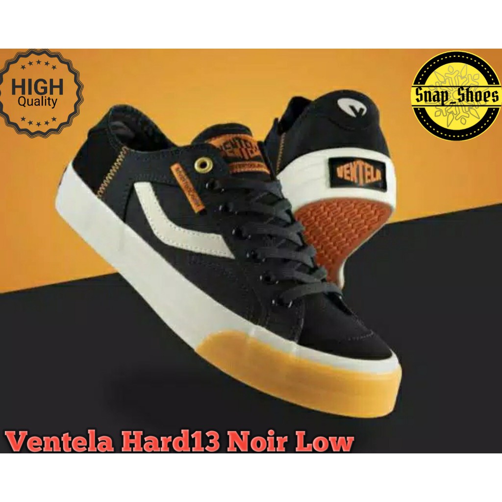 Sepatu Ventela Nevertoolavish Hard13 Noir Low Original 100%
