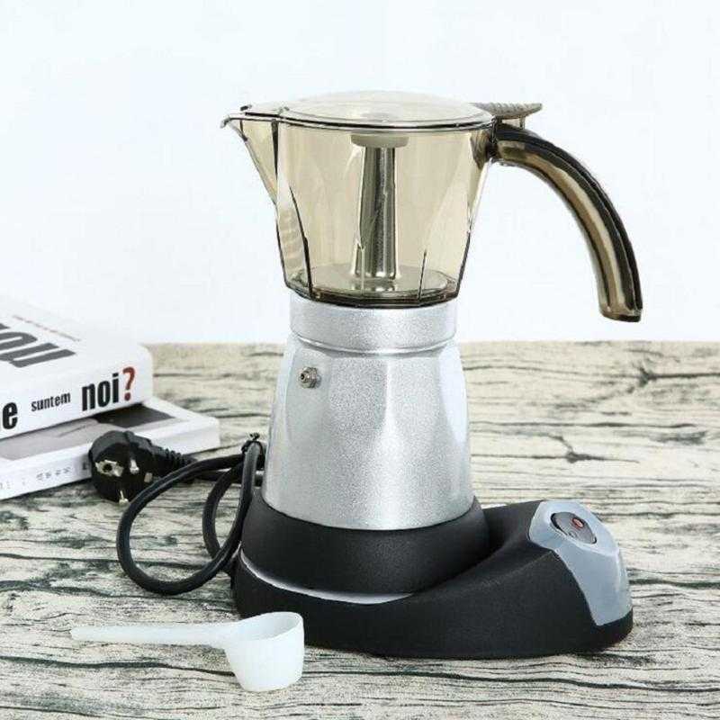 Alloet Espresso Coffee Maker Moka Pot Teko 480W 150ml 3 Cups - MX002