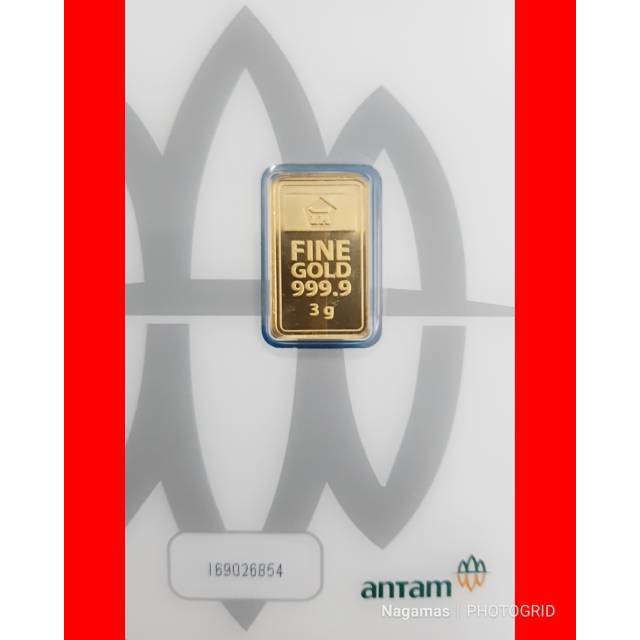 LOGAM MULIA ANTAM 3 GRAM. LM ANTAM. EMAS BATANGAN | Shopee