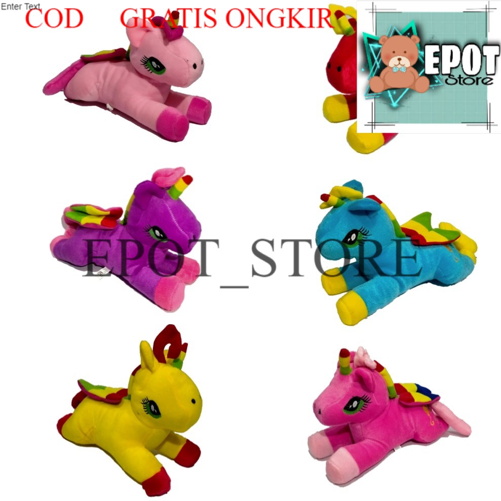 BONEKA UNICORN DUDUK LUCU MURAH ( HARGA GROSIR )