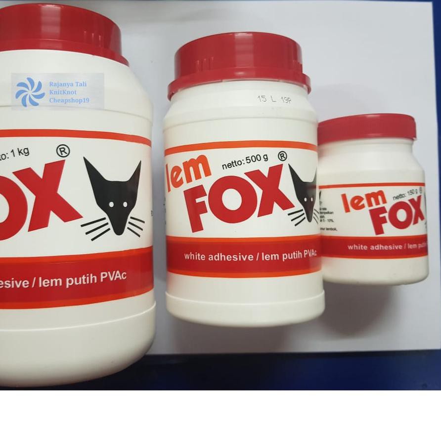 

Beli Segera LEM PUTIH FOX 1000 GRAM 1KG,