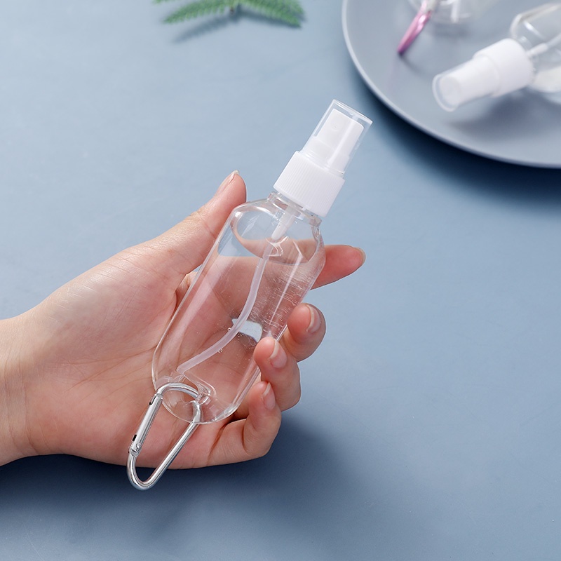 [Featured] 30/50ml Portable Travel Hook Up Transparent Empty Spray Bottles / Silicone Squeeze Bottle / Refillable Container