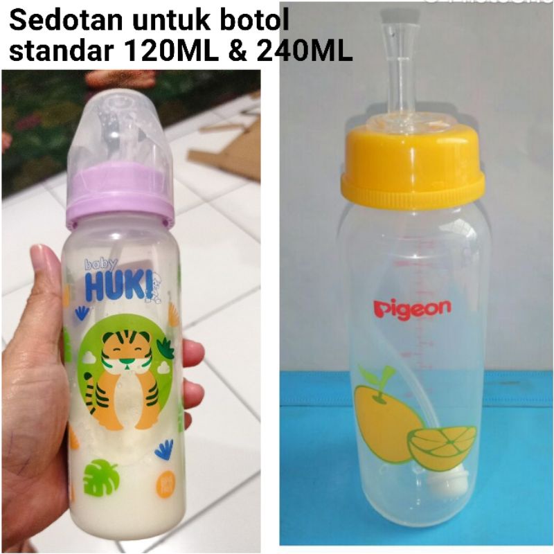 Penganti Dot/Sedotan Untuk Botol Standar SS101 (Tanpa Botol)/Spout Silikon ukuran botol 120ml dan 240ml