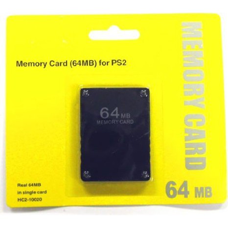 MMC/MEMORY CARD/MC PS2 64MB HITAM SUPPORT SOFTWARE BOOTING