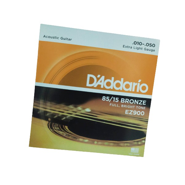 Senar Gitar Akustik D’Addario EZ890. EZ900. Bronze 1 Set Free 1 Pick 1 Capo