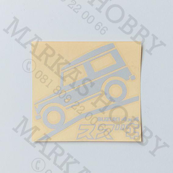 Stiker Suzuki Jimny 4x4 Silver