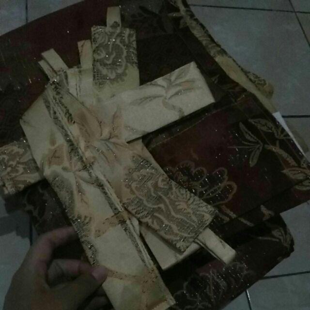 Gordyn Gorden Hordeng Prada (pr) Bunga Garis Emas