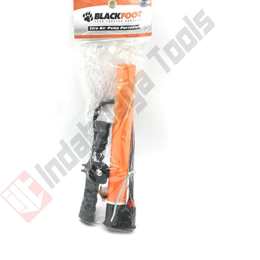 ♘ BLACKFOOT Pompa Mini 25 cm - Pompa Sepeda Tabung Angin Manual Ban ➩