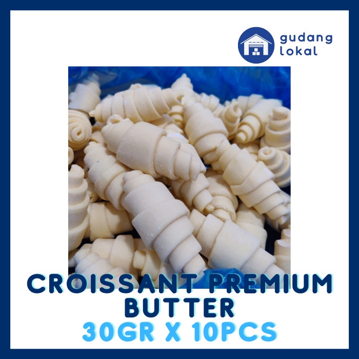 

Croissant Frozen - Croissant Dough - Butter Premium 30Gr Isi 10Pcs