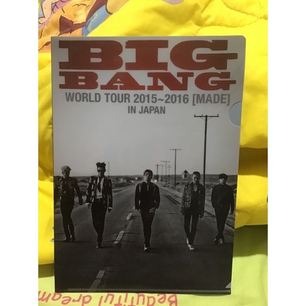 BIG BANG YG OFFICIAL MADE M.A.D.E CLEAR FILE FOLDER YG JAPAN