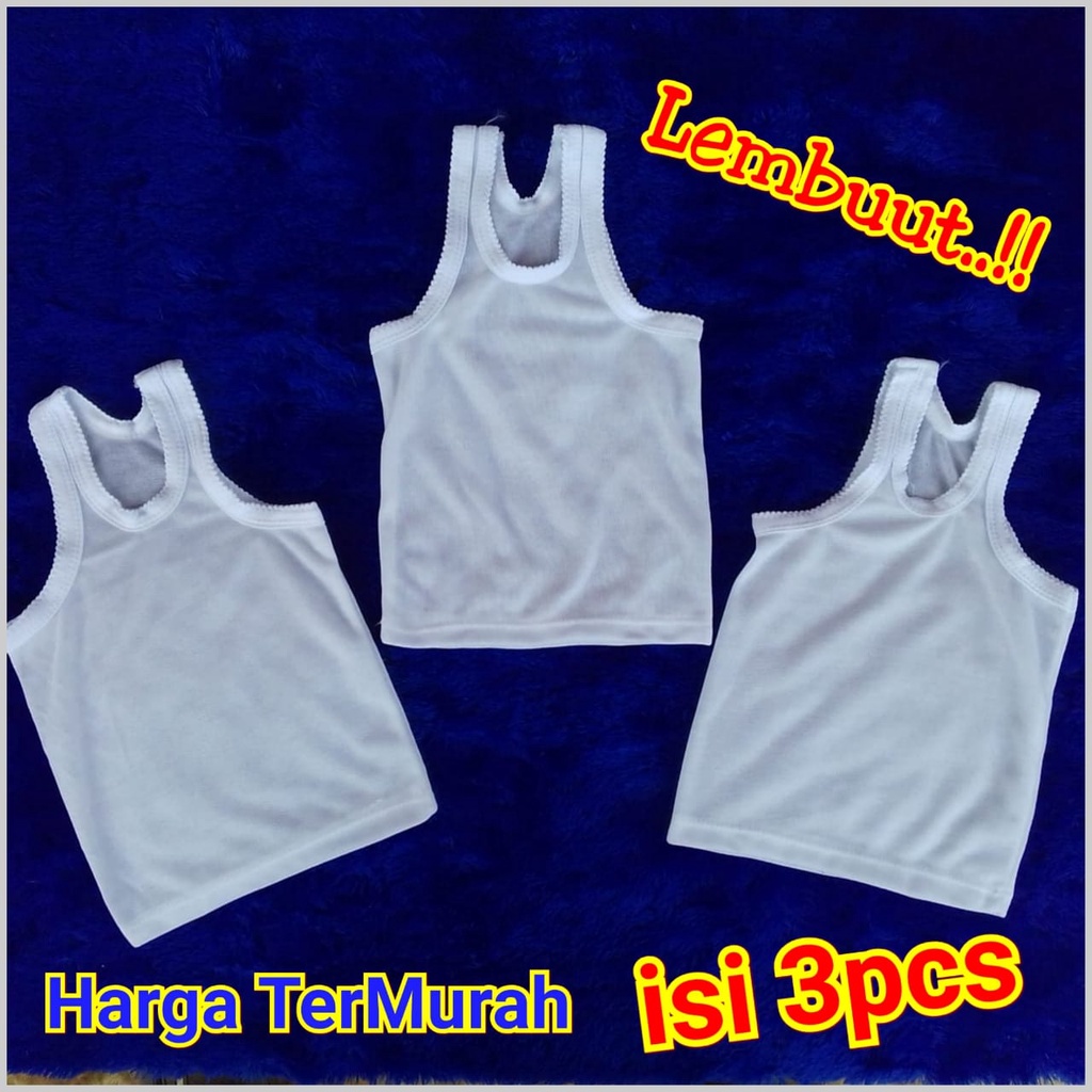 Singlet bayi isi 3 Ukuran M kaos dalam anak TerMurah