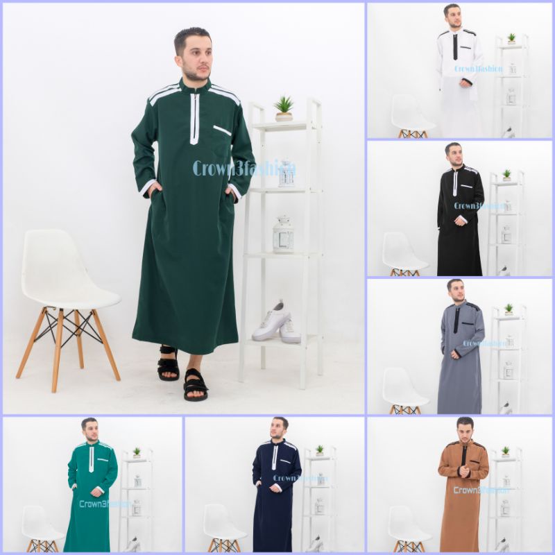 Jubah Mesir Gamis Pria Modern Terbaru *Bisa COD