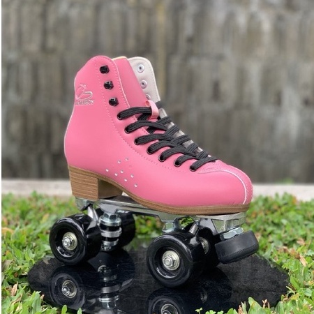 Sepatu Roda Quad Skate Papaison Pink Brown