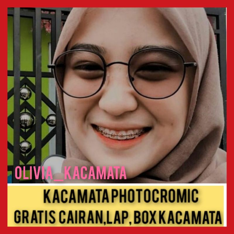 kacamata photocromic husus normal pria wanita frame 2261 Pauline