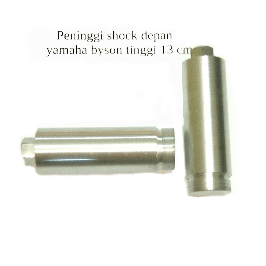 PENINGGI SHOCK DEPAN BYSON 13CM 10CM SAMBUNGAN AS SHOCK DEPAN &amp; BELAKANG YAMAHA BYSON DRAT HALUS