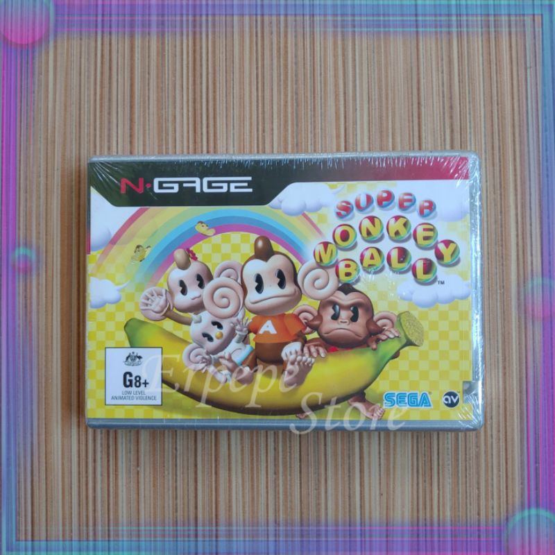 Game Card Nokia N Gage Classic QD Super Monkey Ball Segel