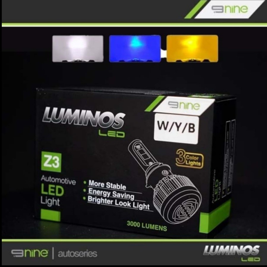 LAMPU LED LUMINOS Z3 3WARNA MOTOR DC 3 SISI (HI/LO)