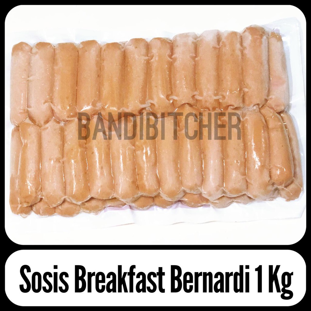 Bernardi Sosis Sapi Breakfast - Beef Sausage Horeca Bernardi 1 kg