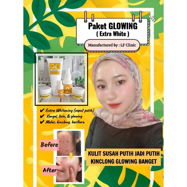 Paket GLOWING extra white - Susah putih - Cepat putih glowing