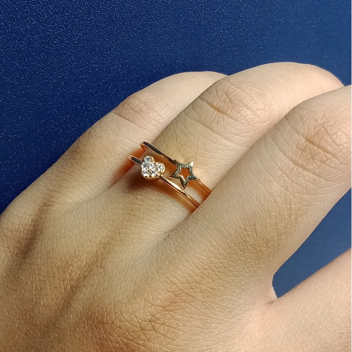 Cincin Emas 17K - 1.9 gr Kadar 750 - 963