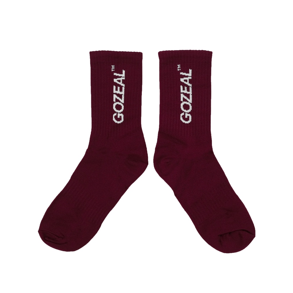 Gozeal | Socks | Font Maroon