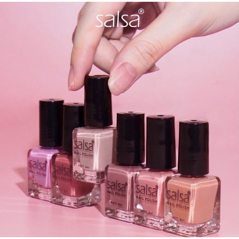 SALSA Kutek Nail Polish Set Seri Nude - Cat Kuku Salsa Original BPOM