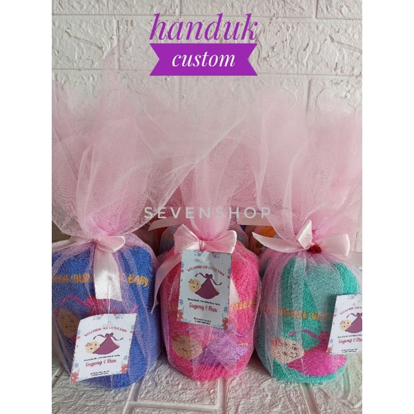 souvenir handuk bordir handuk custom