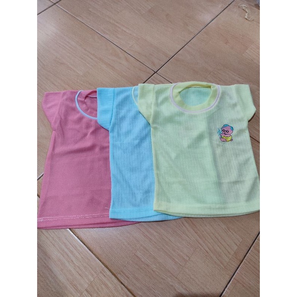 Kaos oblong harian baju lengan pendek bayi M dan L