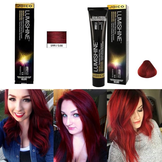 Joico Lumishine 5RR cat rambut merah red hair color