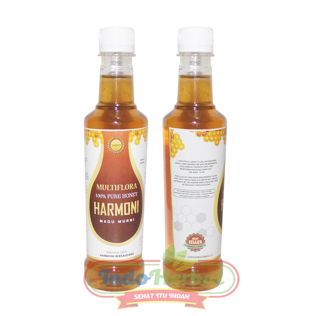 Madu Murni Multiflora Harmoni 500 gr | Madu Murni Asli Original