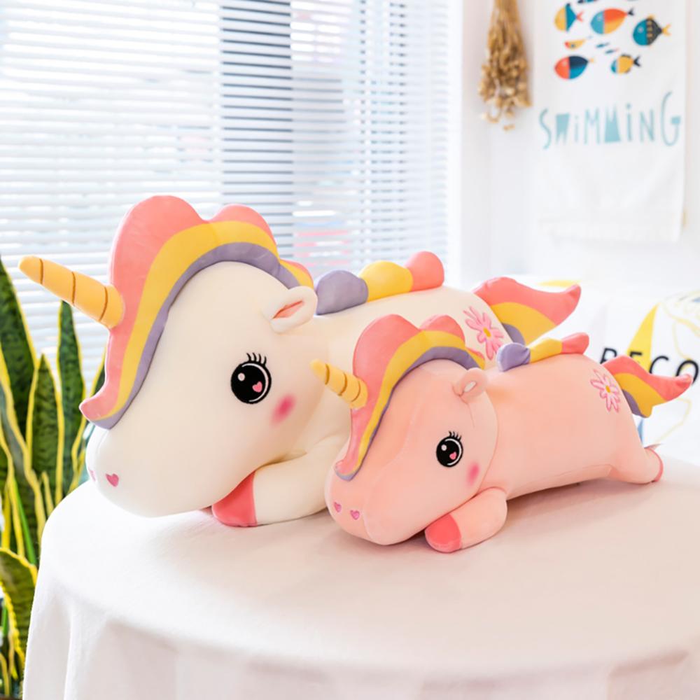 Timekey Mainan Boneka Stuffed Plush Unicorn 40cm Untuk Hadiah Natal / Ulang Tahun Anak Perempuan S7X7