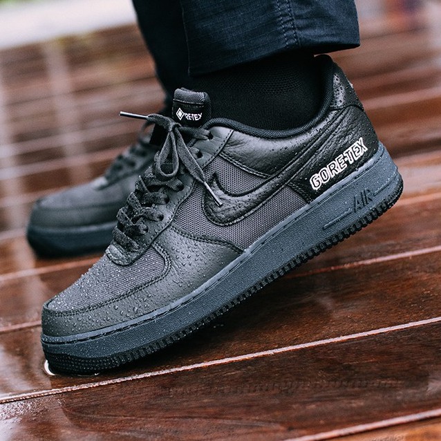 Sepatu Nike Air Force 1 Low Black Navy Hitam Premium