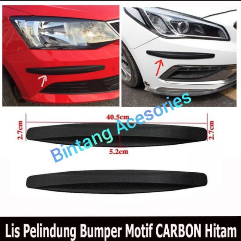Lis Bempr Guard Pelindung Bumper Mobil VIOS GEN 3 CARBON