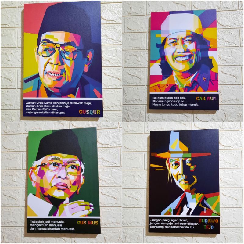 Poster Kayu Punokawan WPAP
