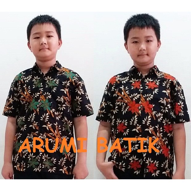 Kemeja Baju  Seragam Batik Sekolah  Anak  Laki  Laki  2592 PAUD 