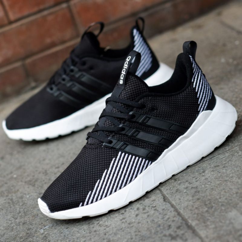 adidas questar flow black and white