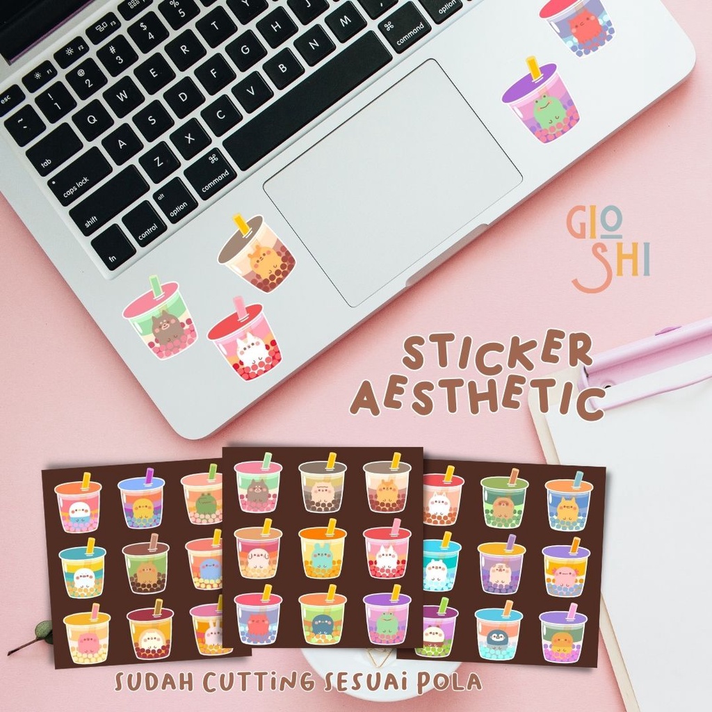 

sticker aesthetic boba cute by gioshi.store