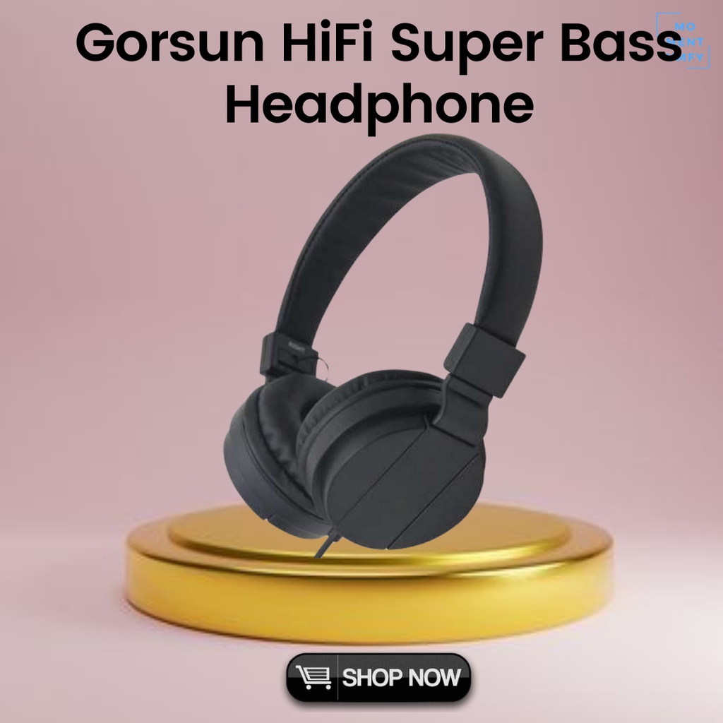 Gorsun Gaming Headphone Headset Hedset Head Set Henset Game Gaming Gamer PC Bass Mic Microphone Kabe