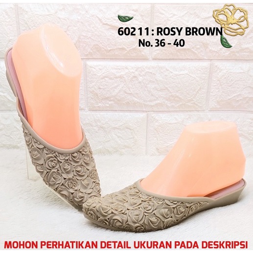 SENDAL WANITA BALANCE 602 1 ORIGINAL SANDAL SLOP MOTIF BUNGA MAWAR JELLY LENTUR ANTI SLIP