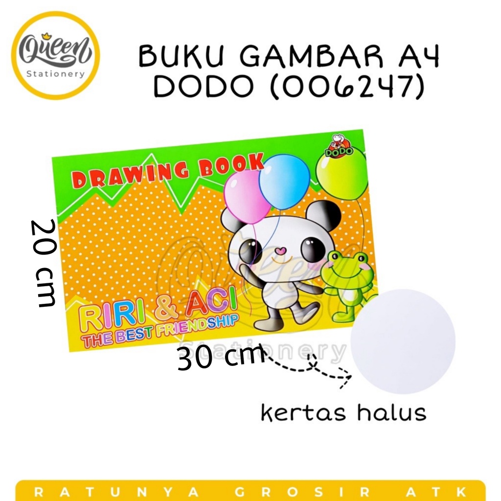 

BUKU GAMBAR A4 DODO / DRAWING BOOK /BUKU MEWARNAI (006247)