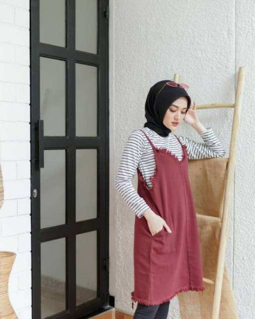 ZAKIA OVERALL RAWIS-Overal midi WARNA pj71 ld 92cm