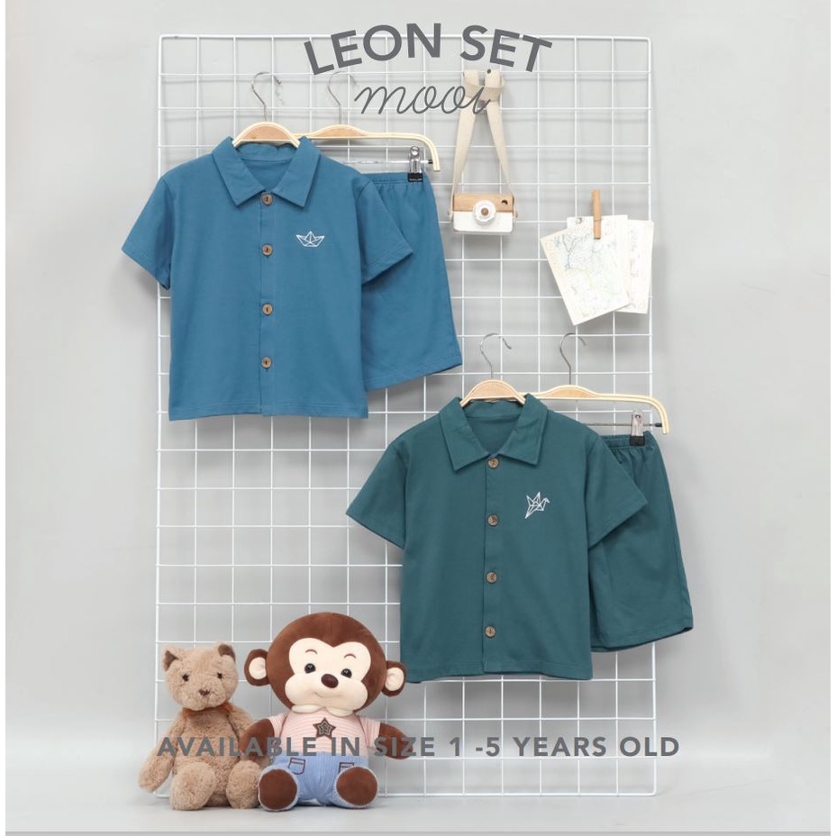 Mooi Leon Set - Setelan Pendek Anak