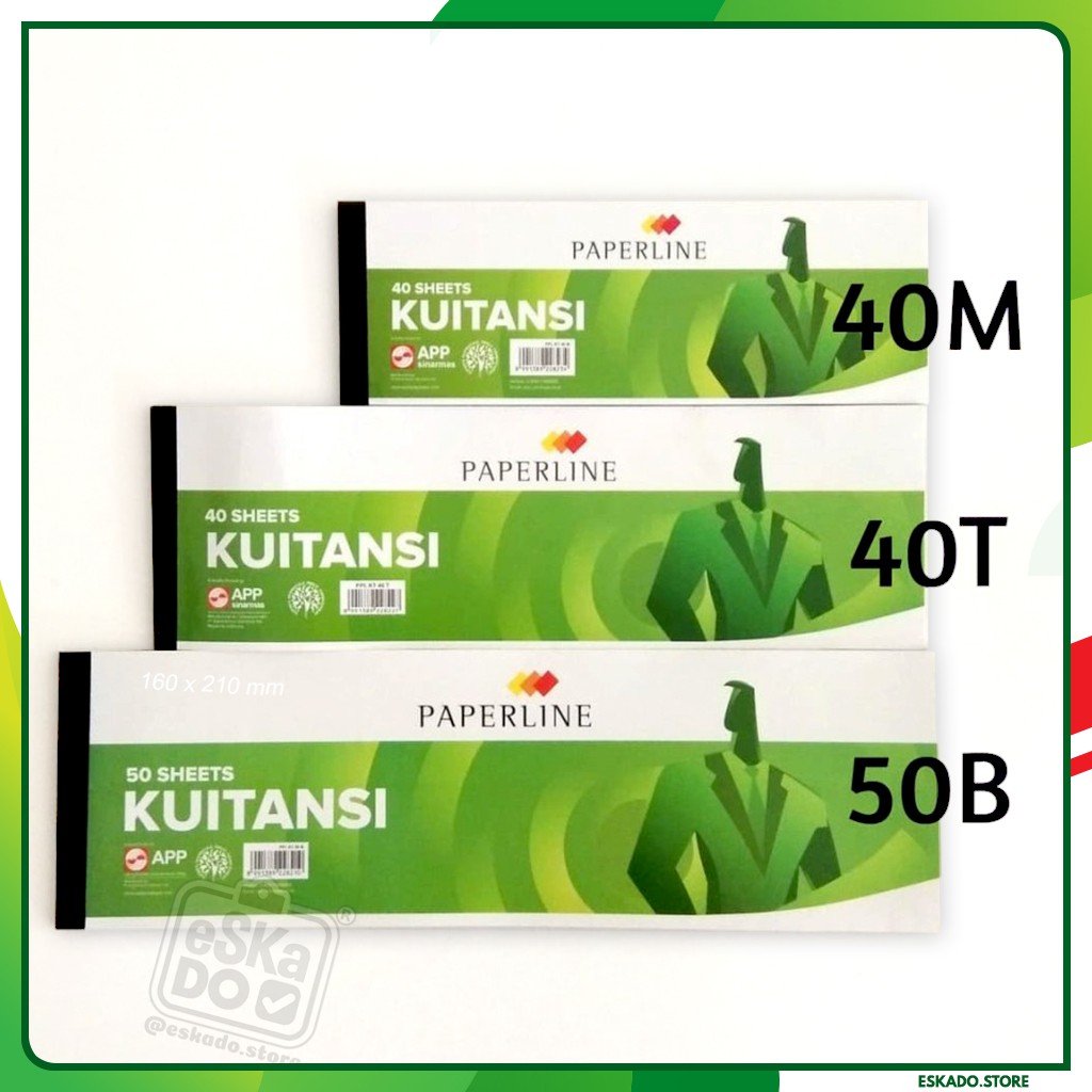 Kwitansi / Kuitansi Kecil 40M / Sedang 40T / besar 50B PAPERLINE