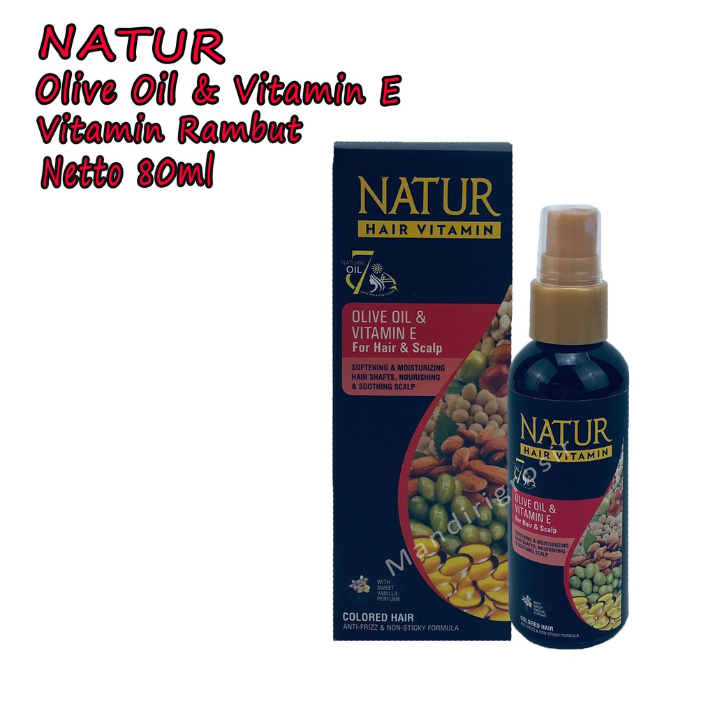 Natur* hair Vitamin * olive oil Vera Vit E * 80 Ml