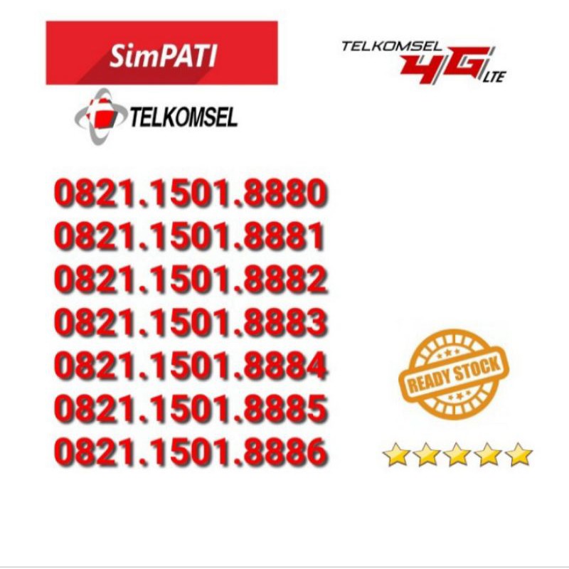 Nomor Cantik Simpati / Simpati Murah / Perdana Loop Bandung Murah / Perdana Telkomsel 4G Murah