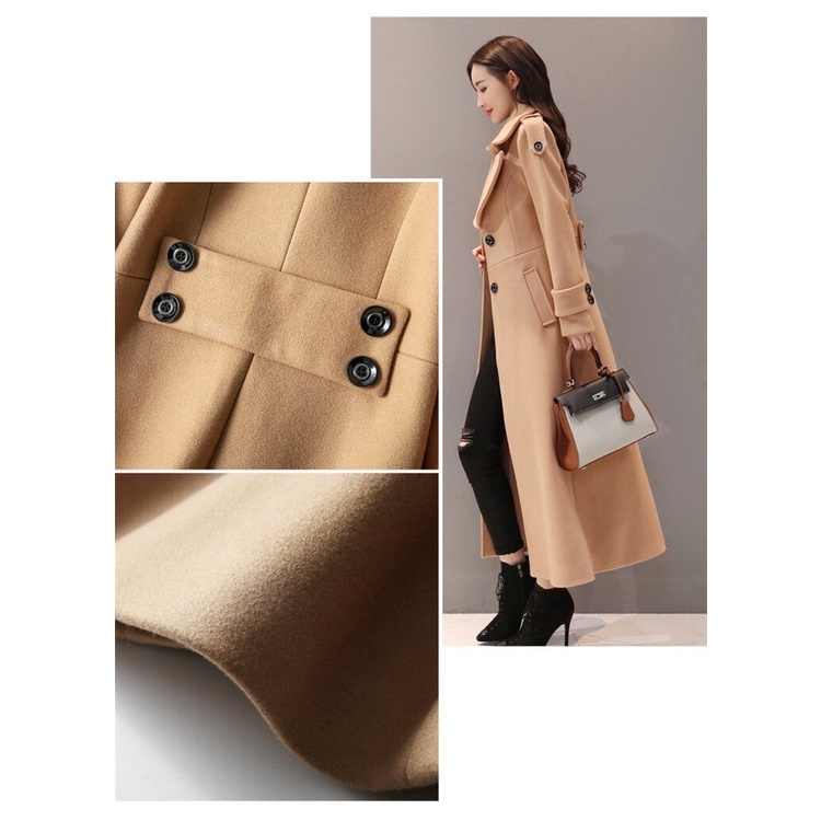 Coat Winter Korea Wanita Panjang Tebal untuk Musim Dingin