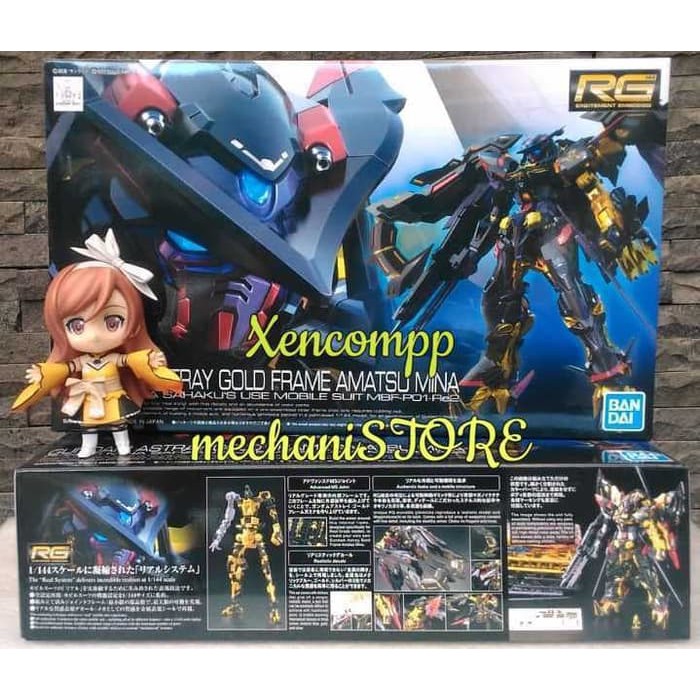 RG Gundam Astray Gold Frame Amatsu Mina BANDAI ori