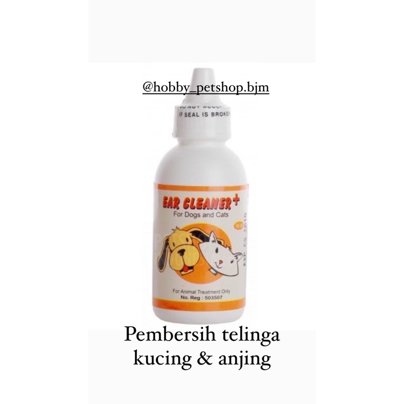 Ear cleaner + pembersih telinga kucing anjing raid all obat tetes kuping cat dog pet plus ear drops